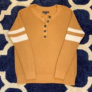 American Eagle Women’s Sweater with Rugby Stripes